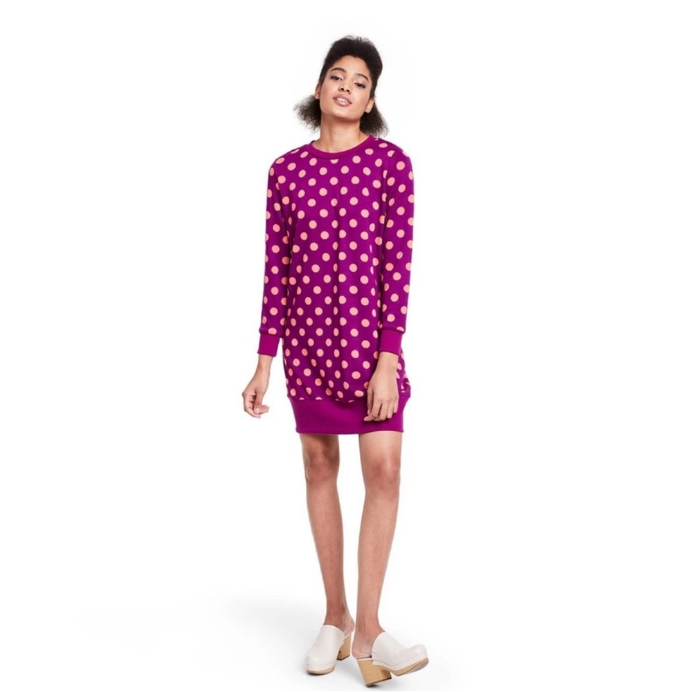VICTOR GLEMUAD X TARGET purple polka dot dress